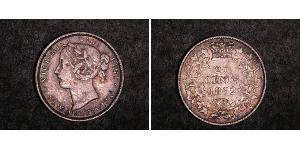 20 Cent Canadá Plata Victoria (1819 - 1901)