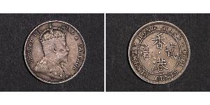 20 Cent Hong Kong Plata Eduardo VII (1841-1910)