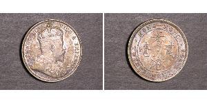 20 Cent Hong Kong Plata Eduardo VII (1841-1910)