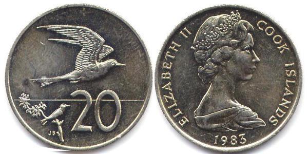 20 Cent Isole Cook Rame/Nichel 