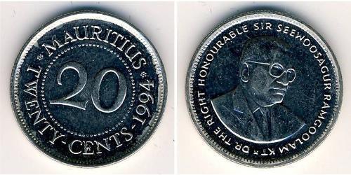 20 Cent Mauritius Rame/Nichel 