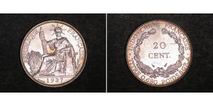 20 Cent Französisch-Indochina (1887-1954) Silber 