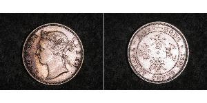 20 Cent Hongkong Silber Victoria (1819 - 1901)