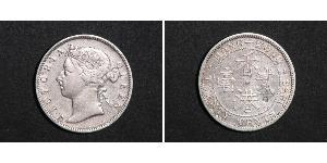 20 Cent Hongkong Silber Victoria (1819 - 1901)