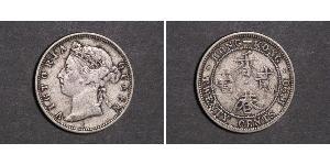 20 Cent Hongkong Silber Victoria (1819 - 1901)