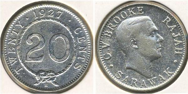 20 Cent Sarawak Silber 