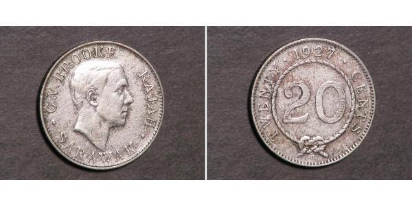 20 Cent Sarawak Silber 