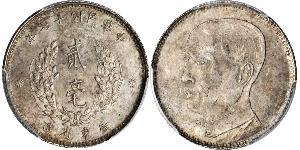 20 Cent Volksrepublik China Silber 