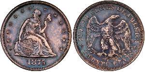 20 Cent Vereinigten Staaten von Amerika (1776 - ) Silber/Kupfer 