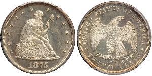 20 Cent Vereinigten Staaten von Amerika (1776 - ) Silber/Kupfer 