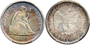 20 Cent Vereinigten Staaten von Amerika (1776 - ) Silber/Kupfer 