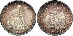 20 Cent Vereinigten Staaten von Amerika (1776 - ) Silber/Kupfer 