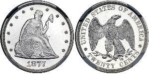 20 Cent Vereinigten Staaten von Amerika (1776 - ) Silber/Kupfer 