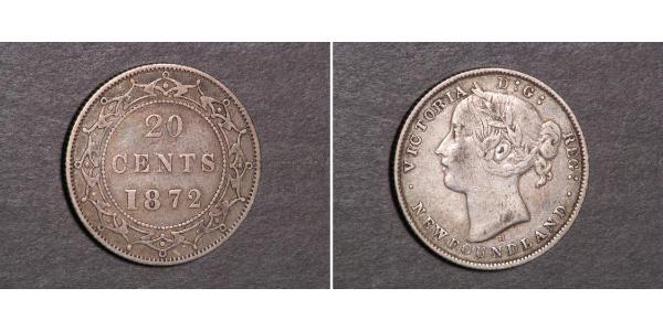 20 Cent Canada / Newfoundland and Labrador Silver Victoria (1819 - 1901)