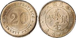 20 Cent China Silver 