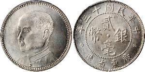 20 Cent China Silver 