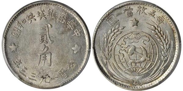 20 Cent China Silver 