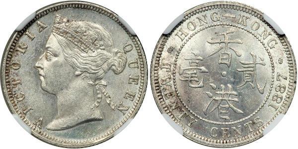 20 Cent Hong Kong Silver Victoria (1819 - 1901)