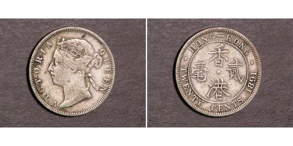 20 Cent Hong Kong Silver Victoria (1819 - 1901)