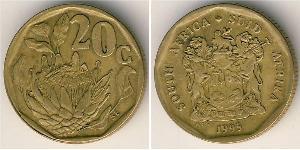 20 Cent South Africa Steel/Brass 