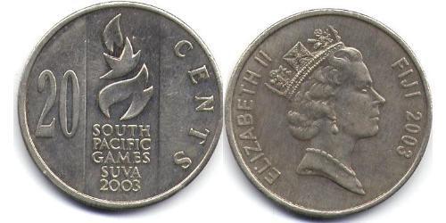 20 Cent Figi  Elisabetta II (1926-2022)