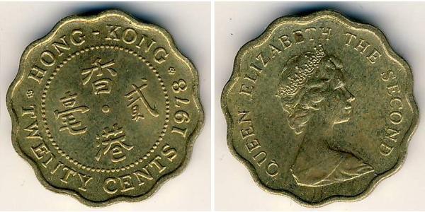 20 Cent Hong Kong  Elizabeth II (1926-2022)