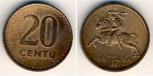 20 Cent Lithuania (1991 - )  