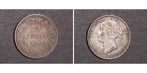 20 Cent 加拿大 / 紐芬蘭與拉布拉多 銀 维多利亚 (英国君主)