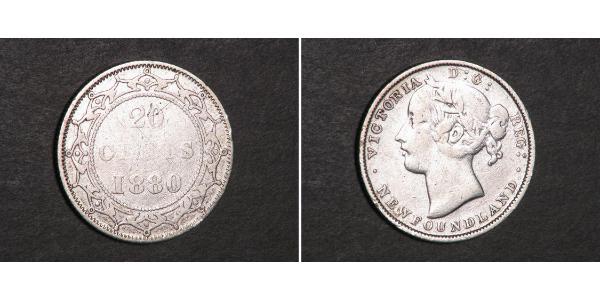 20 Cent 加拿大 / 紐芬蘭與拉布拉多 銀 维多利亚 (英国君主)