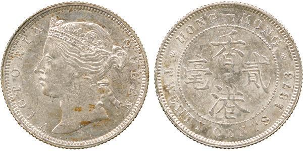 20 Cent 香港 銀 维多利亚 (英国君主)