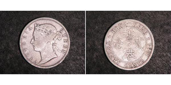 20 Cent 香港 銀 维多利亚 (英国君主)
