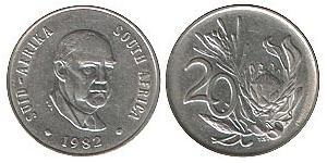 20 Cent South Africa 镍 