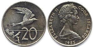 20 Cent Cook Islands 銅/镍 
