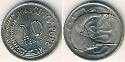 20 Cent Singapore 镍/銅 