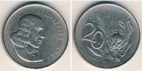 20 Cent South Africa 銅/镍 