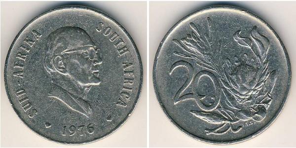 20 Cent South Africa 銅/镍 