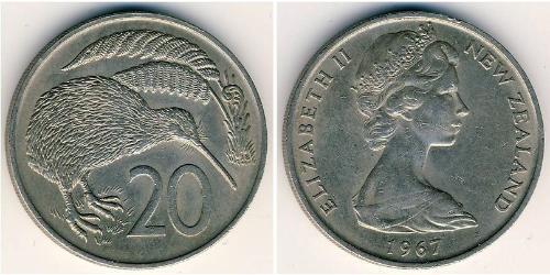 20 Cent 新西兰 銅/镍 