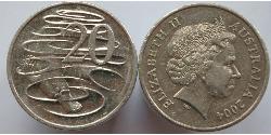 20 Cent 澳大利亚 镍/銅 伊丽莎白二世 (1926-2022)