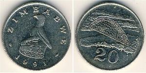 20 Cent 辛巴威 銅/镍 