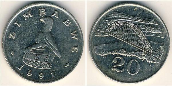 20 Cent 辛巴威 銅/镍 