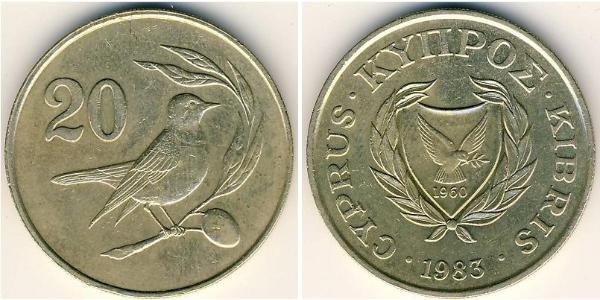 20 Cent 賽普勒斯 黃銅 