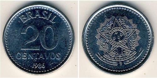 20 Centavo Brésil Acier 