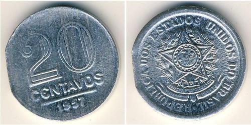 20 Centavo Brasile Alluminio 