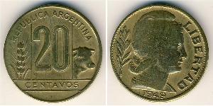 20 Centavo Argentina (1861 - ) Alluminio/Bronzo 