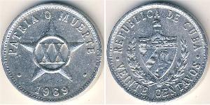 20 Centavo Cuba Aluminium 