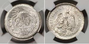 20 Centavo Mexique (1867 - ) Argent 