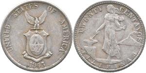 20 Centavo Philippines Argent 