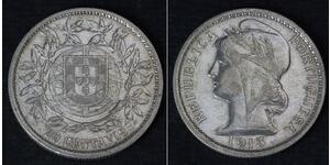 20 Centavo Première République portugaise (1910 - 1926) Argent 