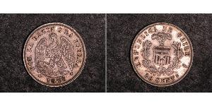 20 Centavo Cile Argento 