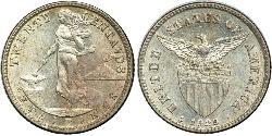 20 Centavo Filippine Argento 
